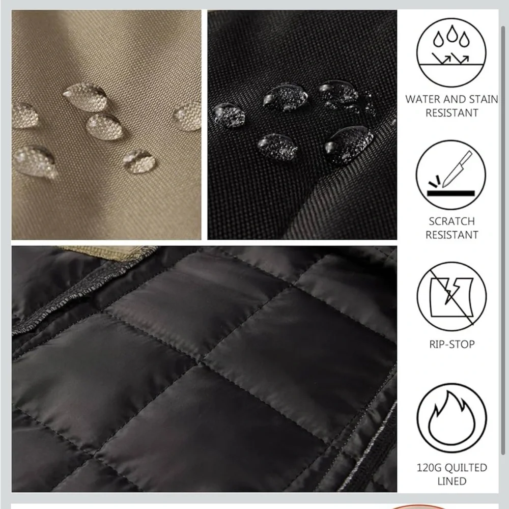 Reflective Tan Dog Jacket - Picture 3 of 7